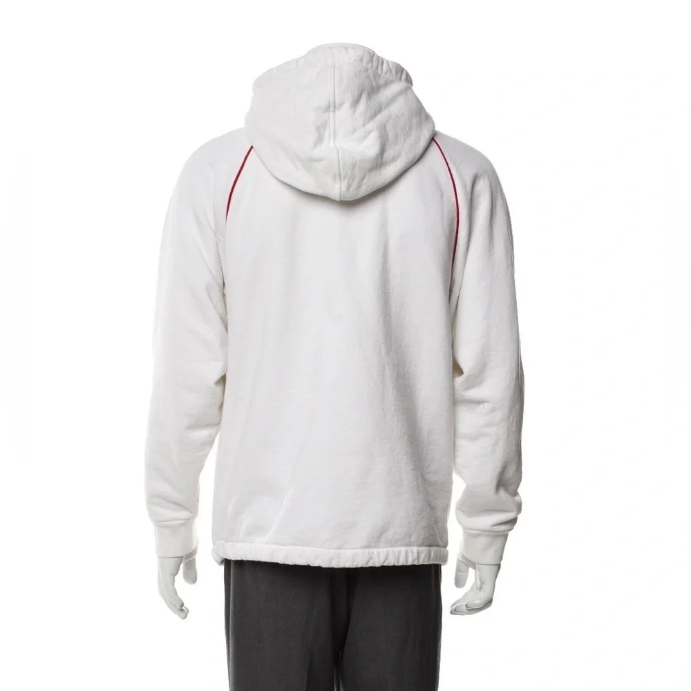Gucci Web Accent thick White Hoodie Men’s Small